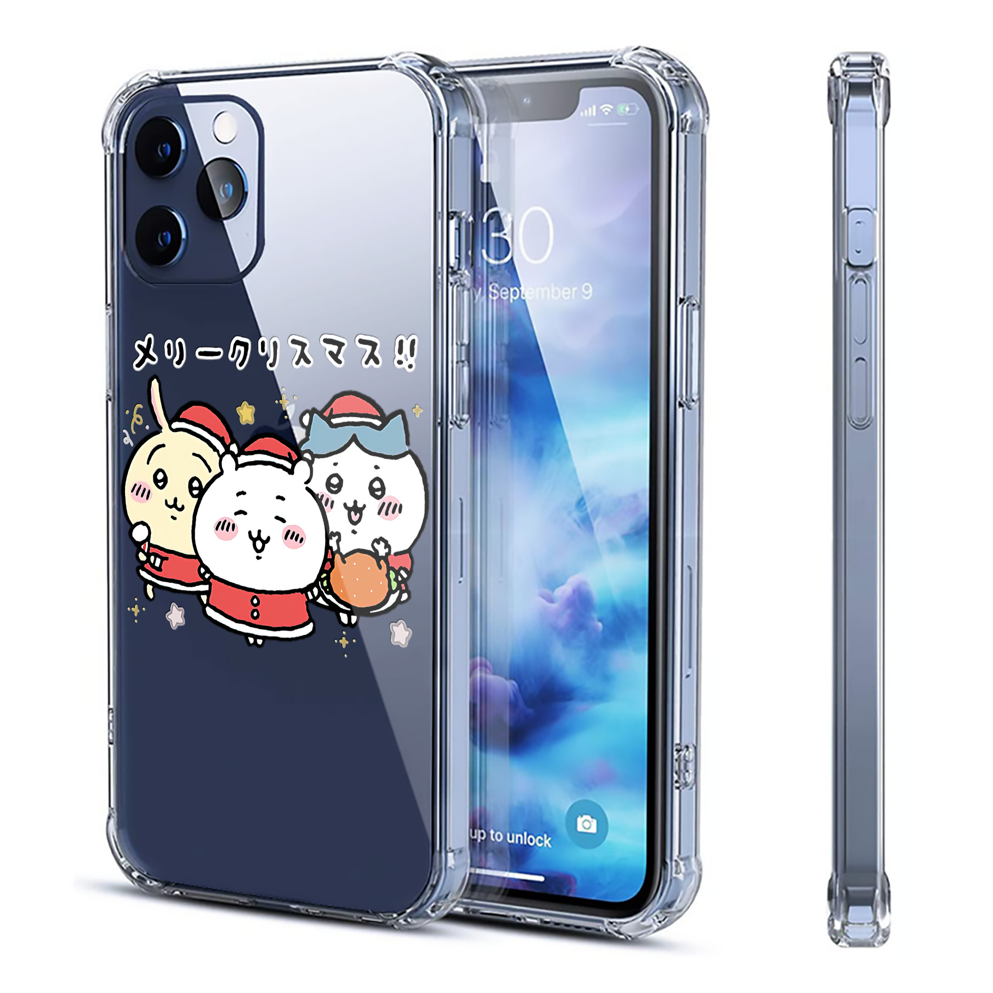 （画像用） ちいかわ ハチワレ Chii-kawa hachiware 【iPhone 12シリーズ対応】透明スマホケース（クリアソフトケース）